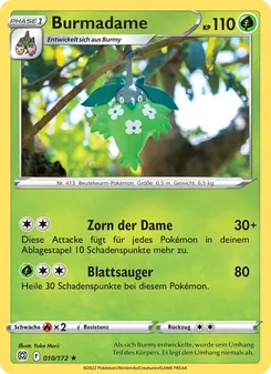 Karte Burmadame aus Strahlende Sterne, Nummer 010/172
