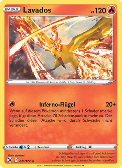 Karte Lavados aus Strahlende Sterne, Nummer 021/172