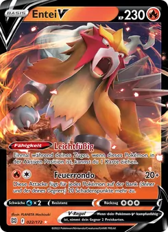 Karte Entei V aus Strahlende Sterne, Nummer 022/172