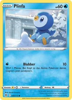 Karte Plinfa aus Strahlende Sterne, Nummer 035/172