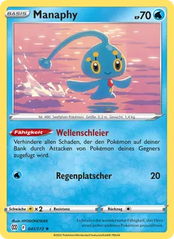 Karte Manaphy aus Strahlende Sterne, Nummer 041/172