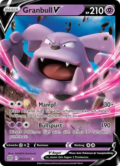 Karte Granbull V aus Strahlende Sterne, Nummer 057/172