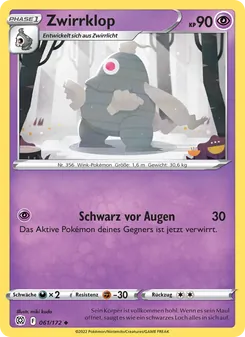 Karte Zwirrklop aus Strahlende Sterne, Nummer 061/172