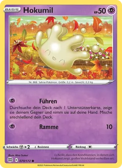 Karte Hokumil aus Strahlende Sterne, Nummer 070/172