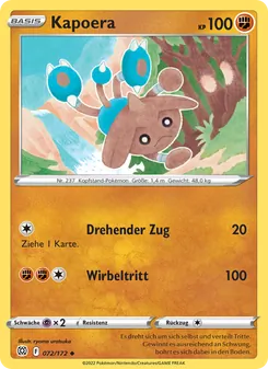 Karte Kapoera aus Strahlende Sterne, Nummer 072/172