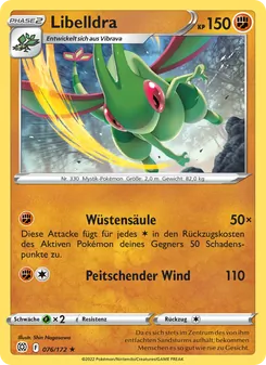 Karte Libelldra aus Strahlende Sterne, Nummer 076/172