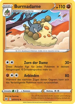 Karte Burmadame aus Strahlende Sterne, Nummer 077/172