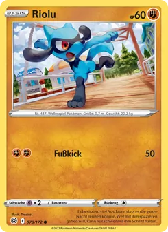 Karte Riolu aus Strahlende Sterne, Nummer 078/172
