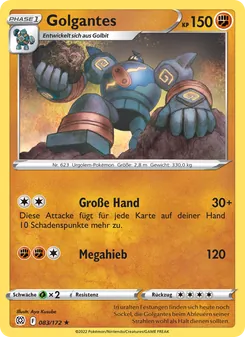Karte Golgantes aus Strahlende Sterne, Nummer 083/172