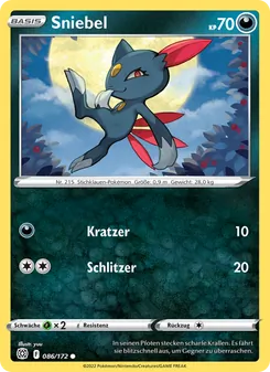 Karte Sniebel aus Strahlende Sterne, Nummer 086/172
