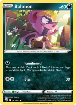 Karte Bähmon aus Strahlende Sterne, Nummer 092/172