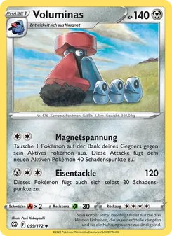 Karte Voluminas aus Strahlende Sterne, Nummer 099/172
