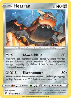 Karte Heatran aus Strahlende Sterne, Nummer 100/172