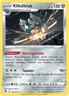 Karte Klikdiklak aus Strahlende Sterne, Nummer 104/172