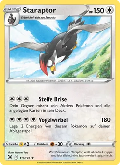 Karte Staraptor aus Strahlende Sterne, Nummer 119/172