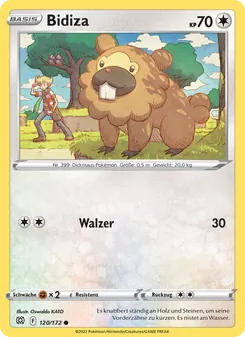 Karte Bidiza aus Strahlende Sterne, Nummer 120/172