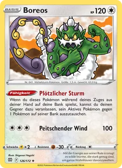 Karte Boreos aus Strahlende Sterne, Nummer 126/172