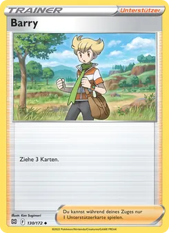 Karte Barry aus Strahlende Sterne, Nummer 130/172