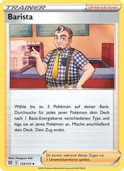 Karte Barista aus Strahlende Sterne, Nummer 133/172