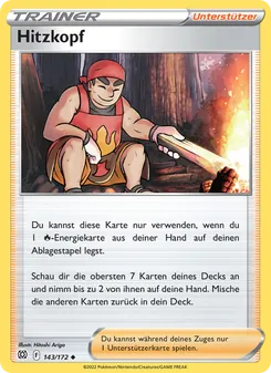 Karte Hitzkopf aus Strahlende Sterne, Nummer 143/172