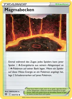 Karte Magmabecken aus Strahlende Sterne, Nummer 144/172