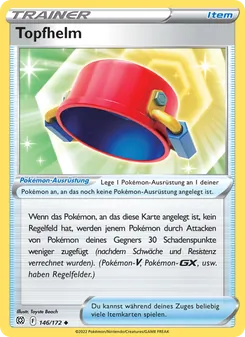 Karte Topfhelm aus Strahlende Sterne, Nummer 146/172