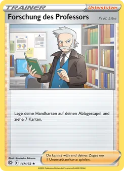 Karte Forschung des Professors aus Strahlende Sterne, Nummer 147/172
