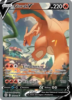 Karte Glurak V aus Strahlende Sterne, Nummer 154/172