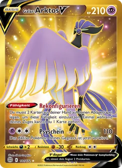 Karte Galar-Arktos V aus Strahlende Sterne, Nummer 181/172