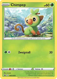 Karte Chimpep aus SCSC Promokarten, Nummer SWSH001/307