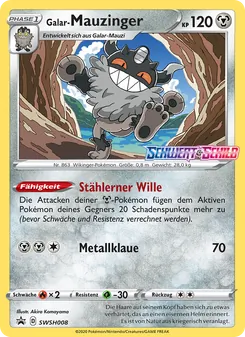 Karte Galar-Mauzinger aus SCSC Promokarten, Nummer SWSH008/307