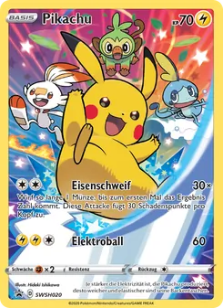 Karte Pikachu aus SCSC Promokarten, Nummer SWSH020/307