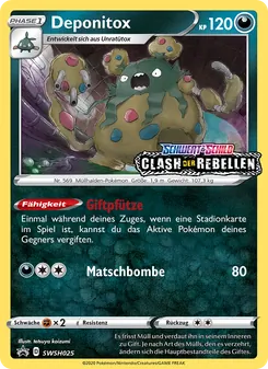Karte Deponitox aus SCSC Promokarten, Nummer SWSH025/307