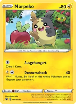 Karte Morpeko aus SCSC Promokarten, Nummer SWSH031/307