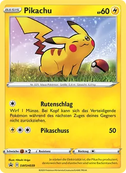 Karte Pikachu aus SCSC Promokarten, Nummer SWSH039/307