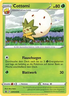 Karte Cottomi aus SCSC Promokarten, Nummer SWSH046/307