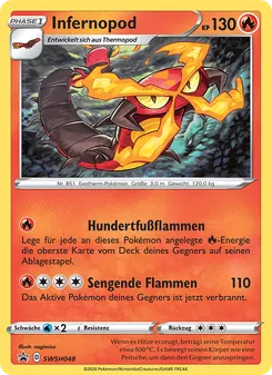 Karte Infernopod aus SCSC Promokarten, Nummer SWSH048/307
