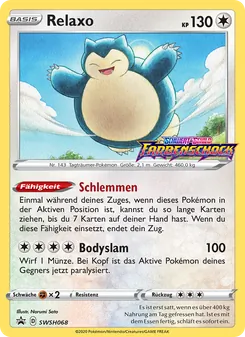Karte Relaxo aus SCSC Promokarten, Nummer SWSH068/307