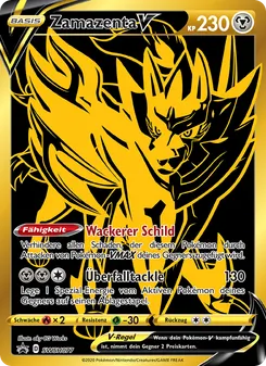 Karte Zamazenta V aus SCSC Promokarten, Nummer SWSH077/307
