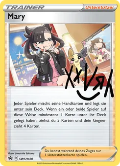 Karte Mary aus SCSC Promokarten, Nummer SWSH120/307