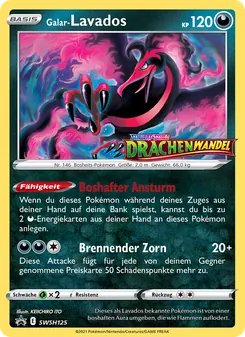 Karte Galar-Lavados aus SCSC Promokarten, Nummer SWSH125/307