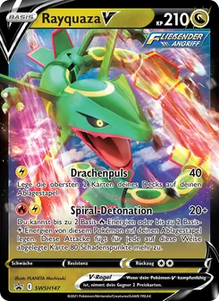 Karte Rayquaza V aus SCSC Promokarten, Nummer SWSH147/307