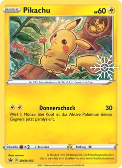 Karte Pikachu aus SCSC Promokarten, Nummer SWSH153/307