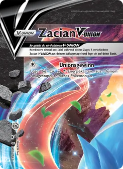 Karte Zacian V-UNION aus SCSC Promokarten, Nummer SWSH163/307
