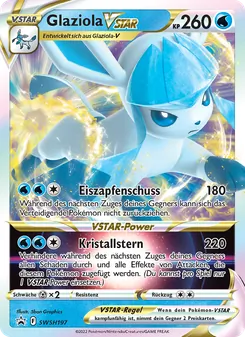 Karte Glaziola VSTAR aus SCSC Promokarten, Nummer SWSH197/307