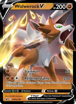 Karte Wolwerock V aus SCSC Promokarten, Nummer SWSH199/307