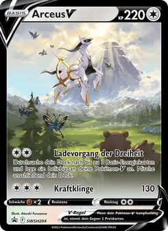 Karte Arceus V aus SCSC Promokarten, Nummer SWSH204/307