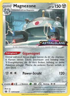 Karte Magnezone aus SCSC Promokarten, Nummer SWSH208/307