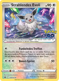 Karte Strahlendes Evoli aus SCSC Promokarten, Nummer SWSH230/307