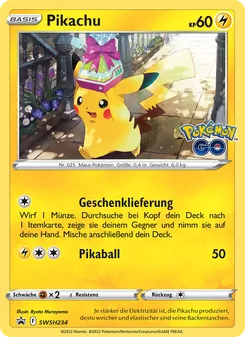 Karte Pikachu aus SCSC Promokarten, Nummer SWSH234/307